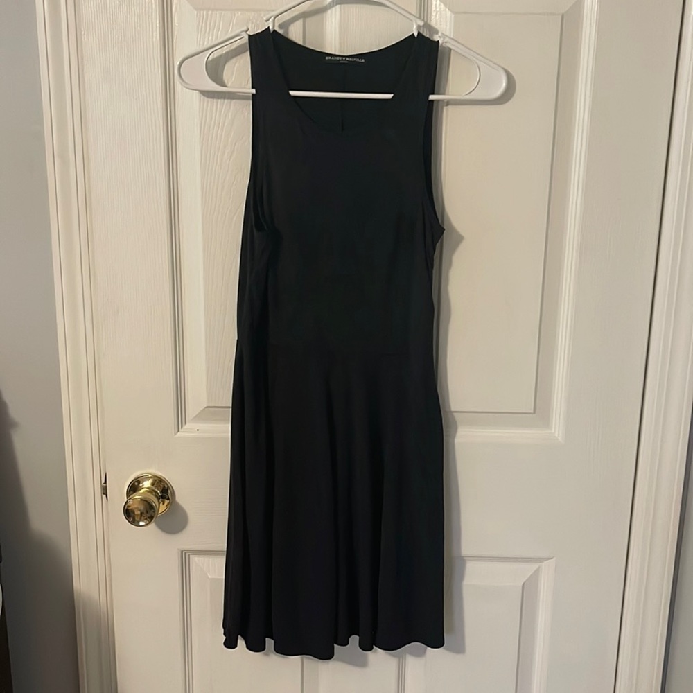 Brandy Melville One Size Black Skater Style dress